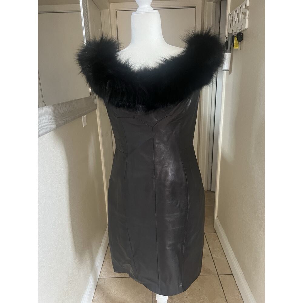 Michael Hoban For North Beach Leather Dress Size 10